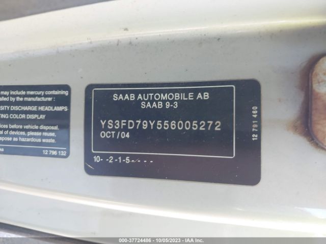 2005 SAAB 9-3 YS3FD79Y556005272 Photo 8