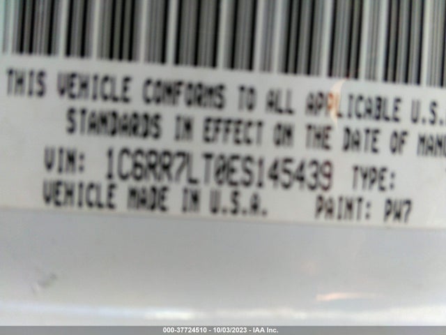 1C6RR7LT0ES145439 RAM 1500 Outdoorsman