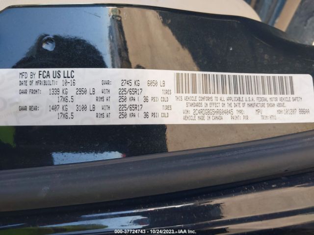 2C4RDGBG5HR604045 Dodge Grand Caravan Se