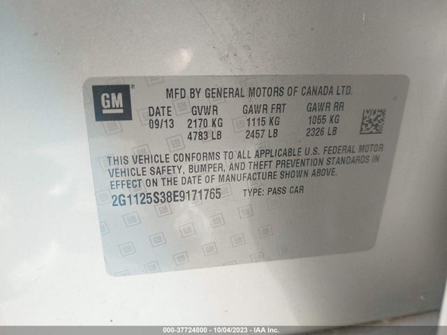 Chevrolet Impala 2lt 2014 2G1125S38E9171765 Image 9