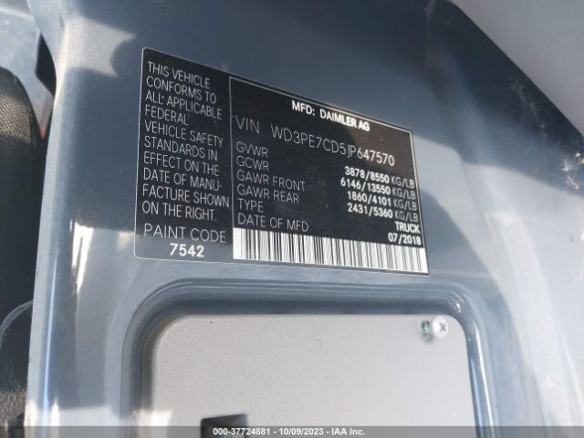 WD3PE7CD5JP647570 Mercedes-Benz SPRINTER CARGO VAN