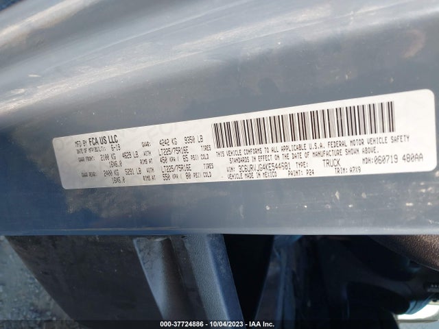RAM Promaster Cargo Van 2019 3C6URVJG4KE544681 Image 9