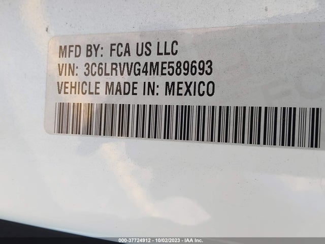 3C6LRVVG4ME589693 RAM Promaster Cargo Van