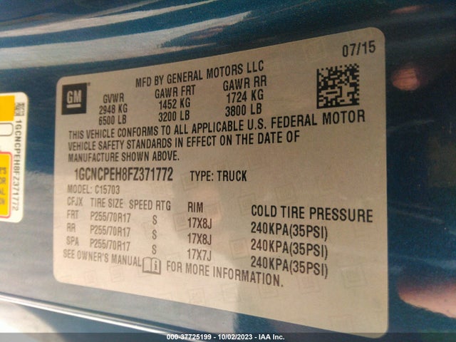 Chevrolet Silverado 1500 Ls 2015 1GCNCPEH8FZ371772 Image 9