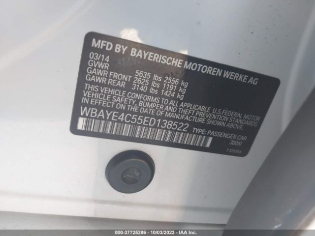 WBAYE4C55ED138522 BMW 740LI