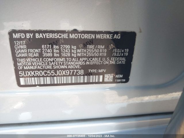 5UXKR0C55J0X97738 BMW X5 Xdrive35i