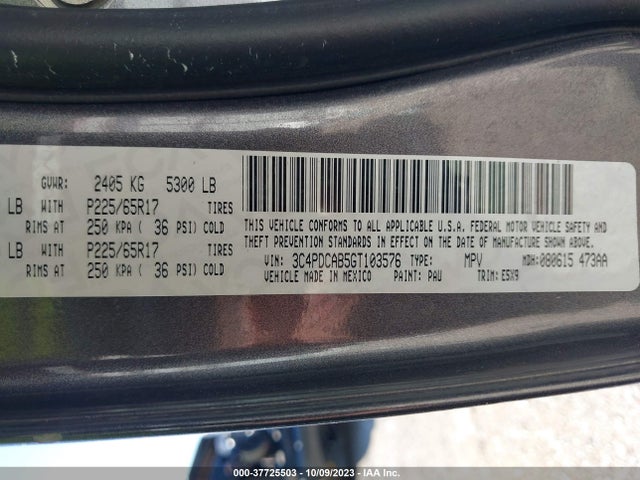 Dodge JOURNEY SE 2016 3C4PDCAB5GT103576 Image 9