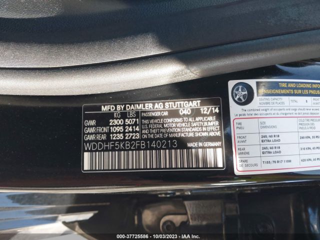WDDHF5KB2FB140213 Mercedes-Benz E-class E 350