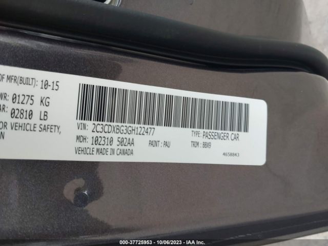 2C3CDXBG3GH122477 Dodge Charger Se