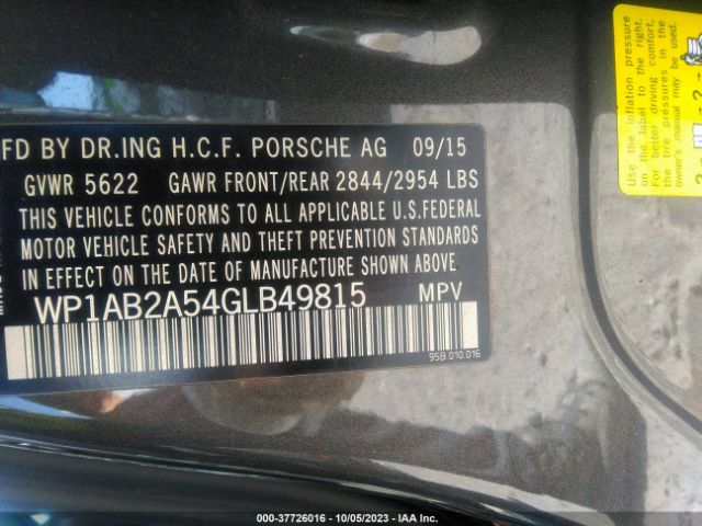 WP1AB2A54GLB49815 Porsche MACAN S