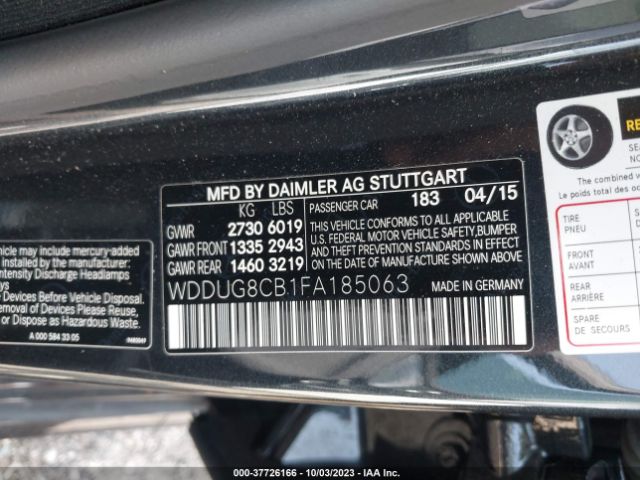 WDDUG8CB1FA185063 Mercedes-Benz S-class S 550