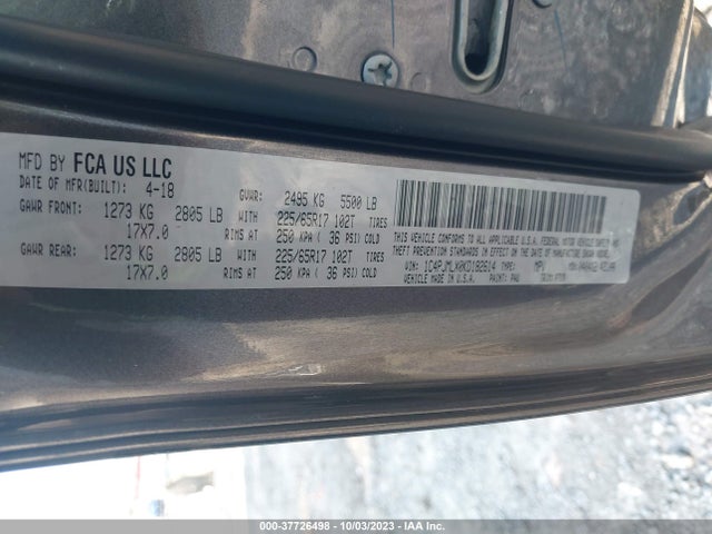 Jeep Cherokee Latitude Plus 2019 1C4PJMLX0KD182614 Image 9