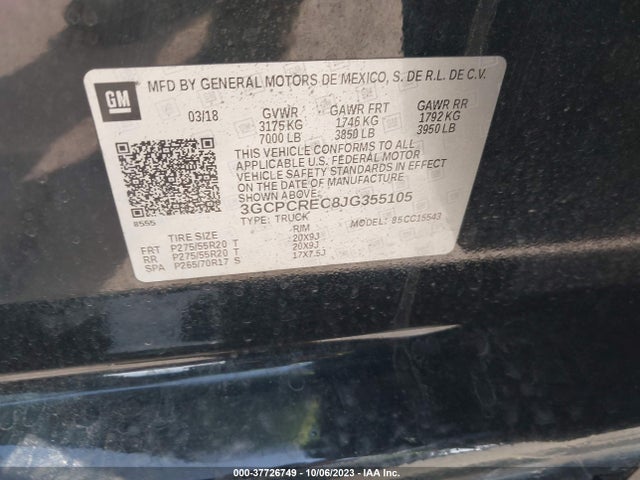 Chevrolet Silverado 1500 1lt 2018 3GCPCREC8JG355105 Image 9