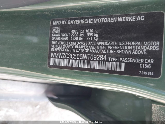 2016 MINI COUNTRYMAN WMWZC3C50GWT09284 Photo 8