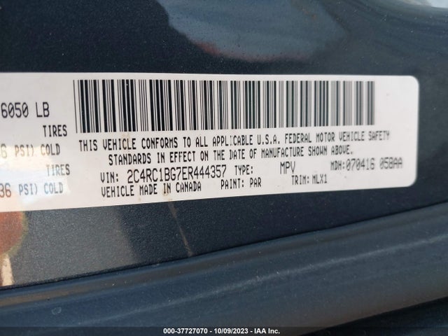 2C4RC1BG7ER444357 Chrysler Town & Country Touring
