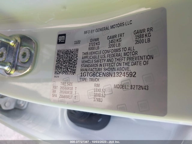 1GTG6CEN8N1324592 GMC Canyon 4wd  Short Box Elevation