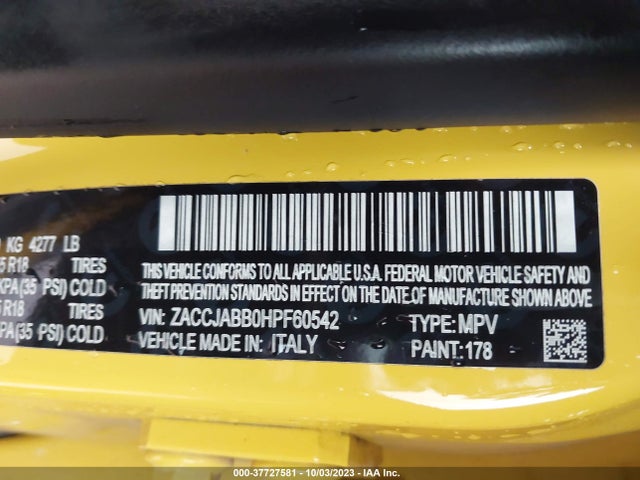 ZACCJABB0HPF60542 Jeep Renegade Altitude
