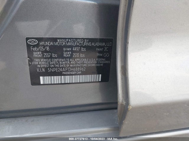 Hyundai SONATA SE 2018 5NPE24AF1JH688962 Image 9