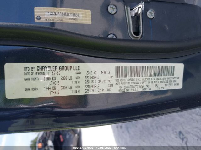 1C4NJPFB4ED715657 Jeep Patriot Latitude