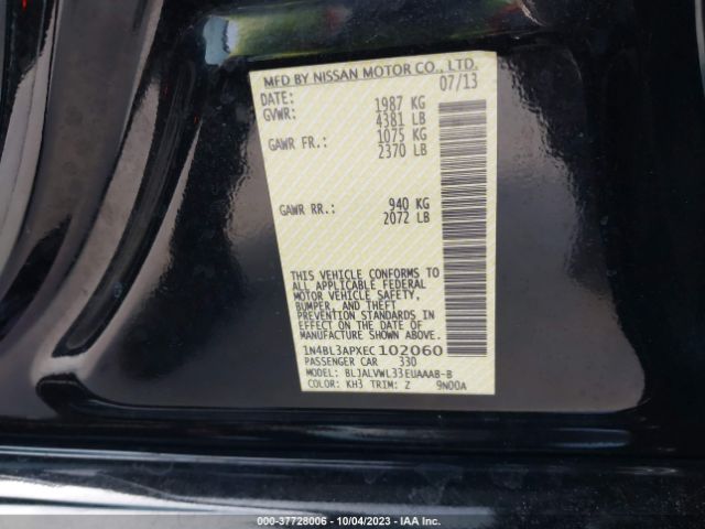 1N4BL3APXEC102060 Nissan Altima 3.5 Sl