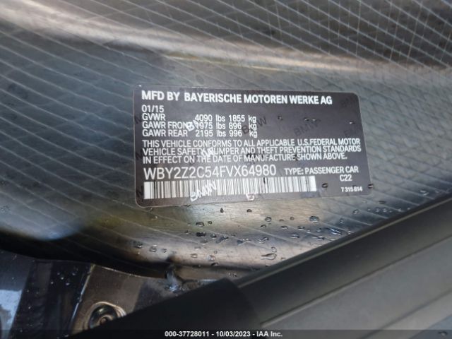 WBY2Z2C54FVX64980 BMW I8