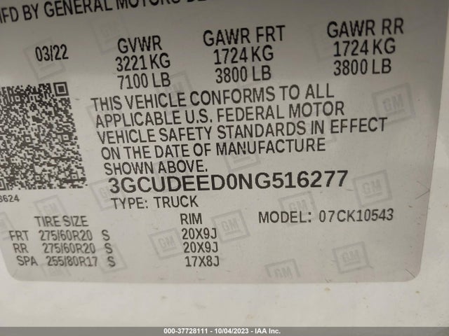 Chevrolet Silverado 1500 Rst 2022 3GCUDEED0NG516277 Image 9