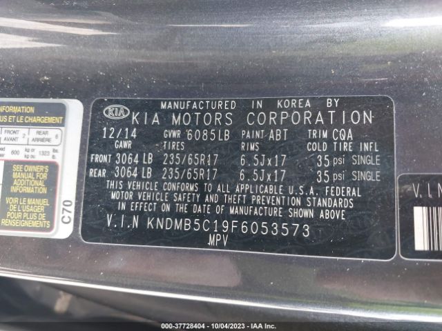 KNDMB5C19F6053573 KIA SEDONA LX