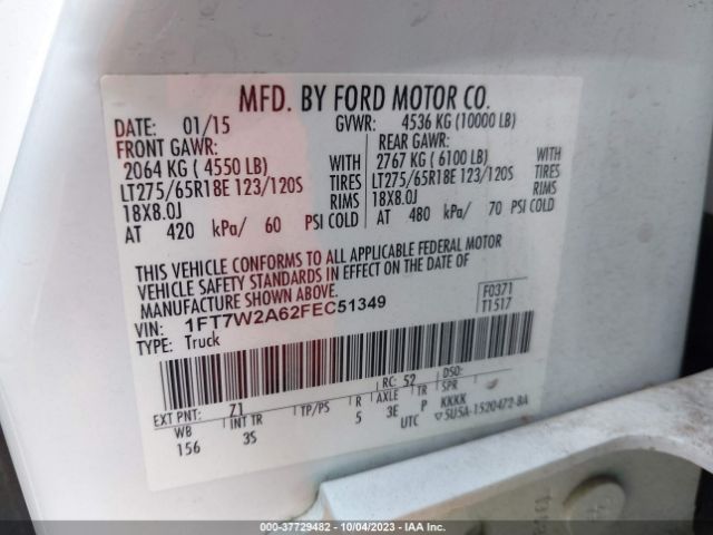1FT7W2A62FEC51349 Ford F-250 Xlt