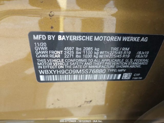 WBXYH9C09M5S76880 BMW X2 Sdrive28i
