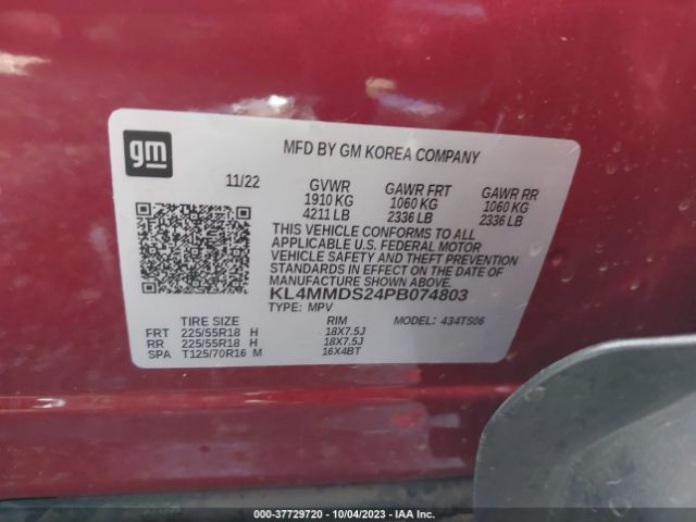 KL4MMDS24PB074803 Buick Encore Gx Select