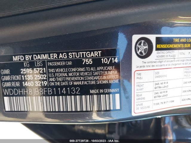 2015 Mercedes-Benz E-Class Wagon, VIN: WDDHH8JB8FB114132