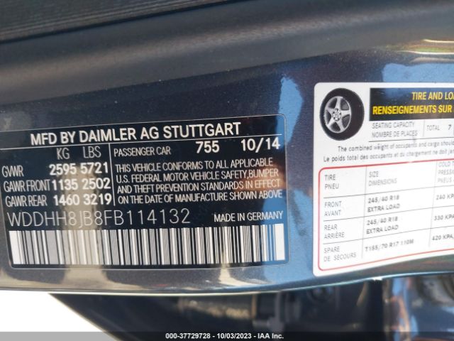 WDDHH8JB8FB114132 Mercedes-Benz E-class E 350
