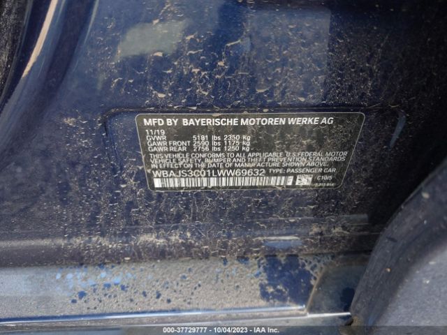 2020 BMW 5 SERIES WBAJS3C01LWW69632 Photo 8