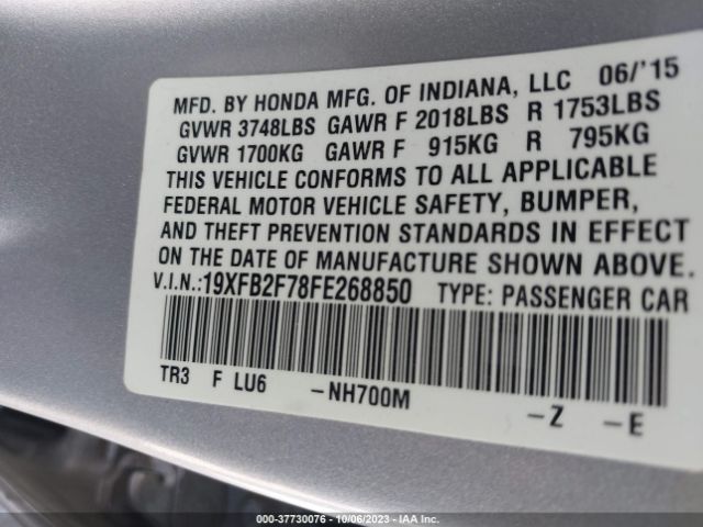 19XFB2F78FE268850 Honda CIVIC SE