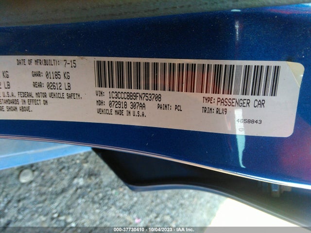 Chrysler 200 S 2015 1C3CCCBB9FN753708 Image 9