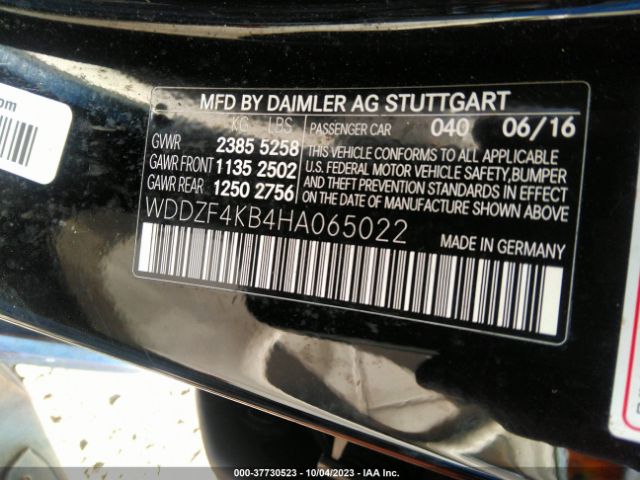 WDDZF4KB4HA065022 Mercedes-Benz E-class E 300