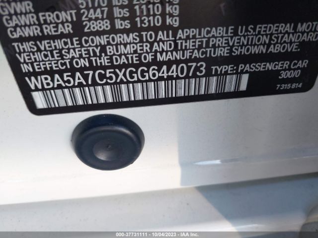 WBA5A7C5XGG644073 BMW 5 Series 528i Xdrive