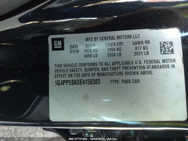 1G4PP5SK5E4158383 Buick Verano