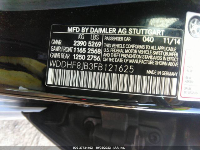 WDDHF8JB3FB121625 Mercedes-Benz E-class E 350