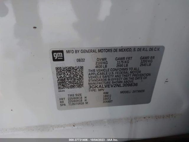 2022 GMC TERRAIN 3GKALVEV2NL309836 Photo 8