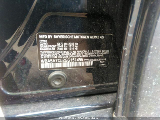 WBA5A7C52GG151455 BMW 5 Series 528i Xdrive