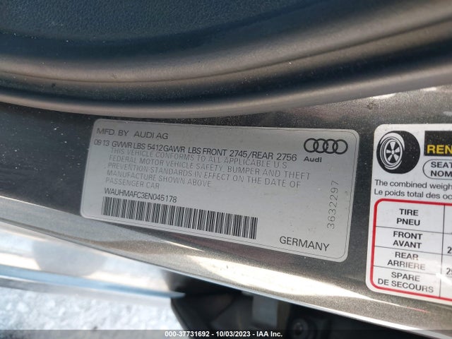 WAUHMAFC3EN045178 Audi A6 3.0l Tdi Prestige