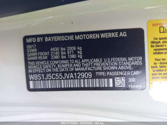 WBS1J5C55JVA12909 BMW M2
