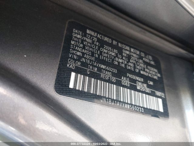 JN1BJ1AVXMW560233 Nissan Rogue Sport S