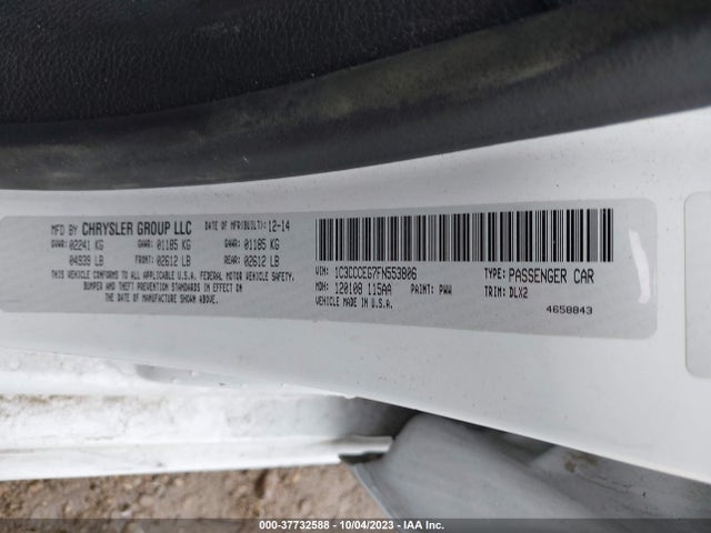 1C3CCCEG7FN553806 Chrysler 200 C