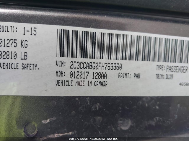 Chrysler 300 300s 2015 2C3CCABG0FH763360 Image 9