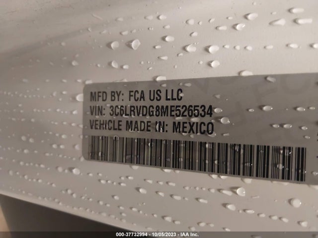 RAM Promaster Cargo Van 2021 3C6LRVDG8ME526534 Image 9