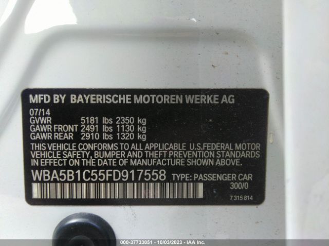WBA5B1C55FD917558 BMW 5 Series 535i
