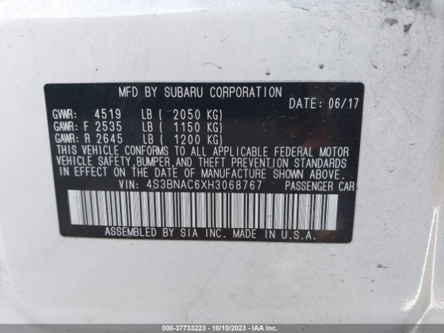 4S3BNAC6XH3068767 Subaru Legacy Premium