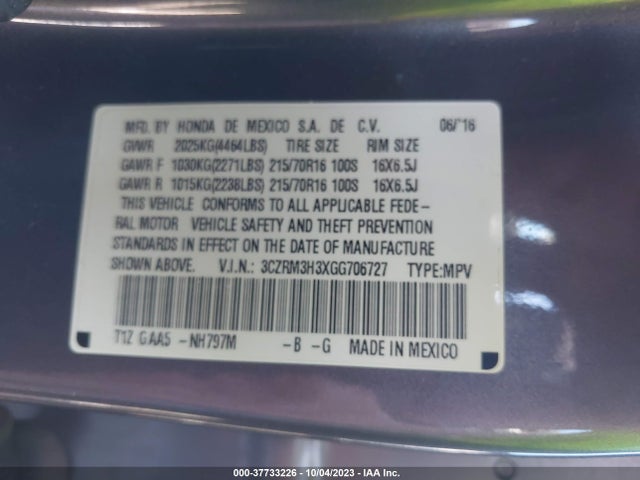 Honda CR-V LX 2016 3CZRM3H3XGG706727 Image 9